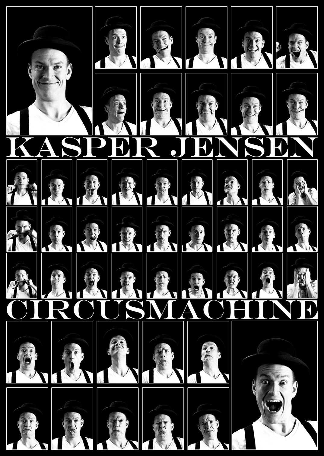 Circus Machine, Kasper Jensen, human robot, mime, statue